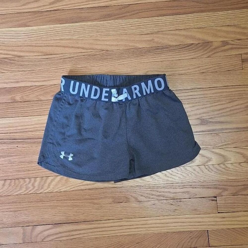 Under-armour Women's Grey and Black Shorts